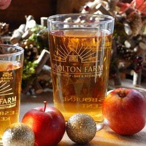 Woolton Farm Etched Souvenir Glass